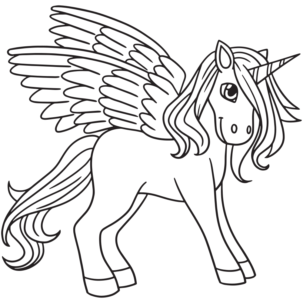 Pegasus Coloring Pages - Printable - Kids Drawing Hub