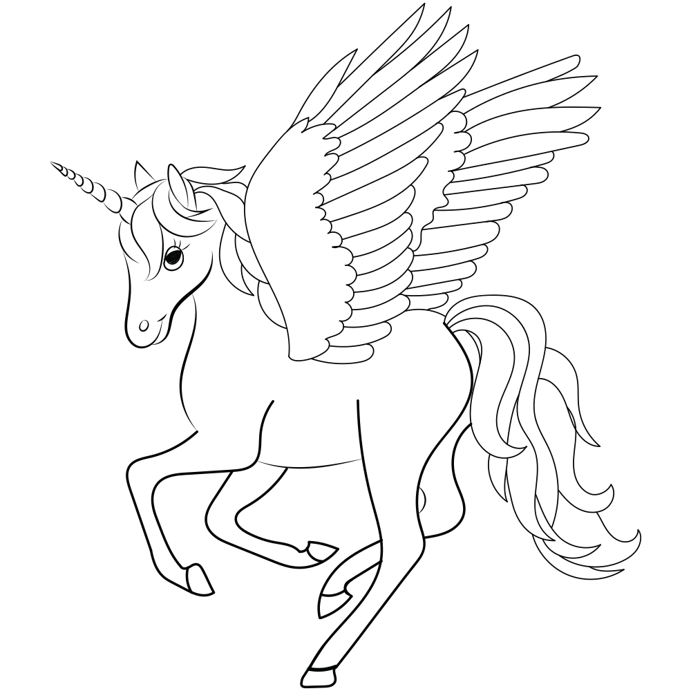 Pegasus Coloring Pages - Printable - Kids Drawing Hub