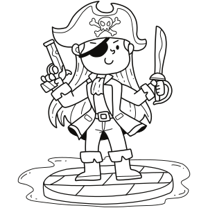 Cartoon pirate