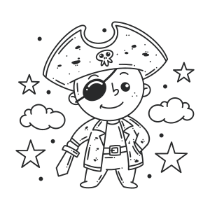 Little pirate boy