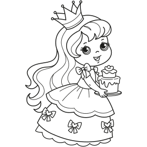 desenho de princesa para colorir