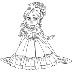 Queen coloring page