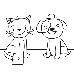 Cat and dog