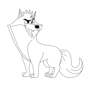 Coloriage chiot husky