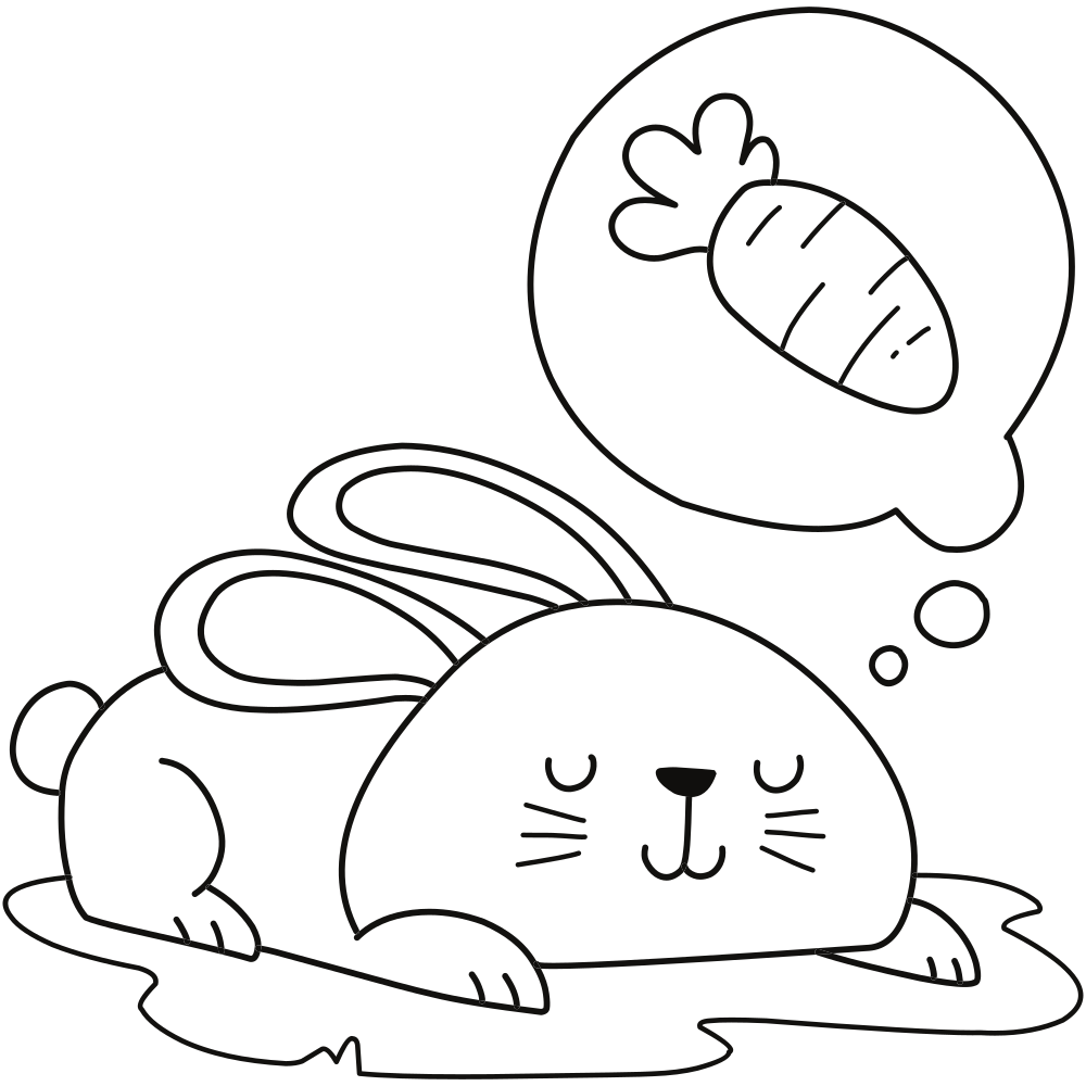 Coloring Pages Rabbit Photo Animal Place - vrogue.co