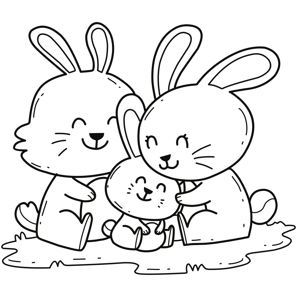 Coloring Pages Rabbit Photo Animal Place - vrogue.co