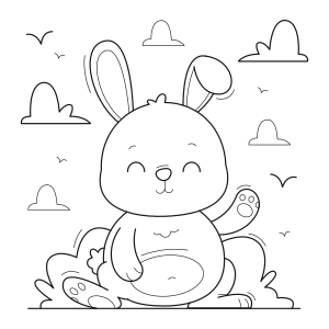 Rabbit Coloring Pages - Printable - Kids Drawing Hub