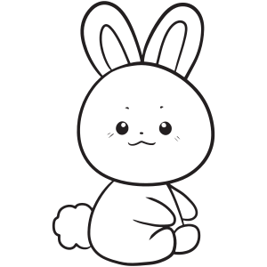 Simple bunny drawing