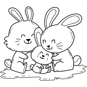 chubby bunny coloring pages