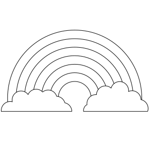 Rainbow Drawing Cloud Arc Coloring book, biopharmaceutical color pages,  angle, white png | PNGEgg