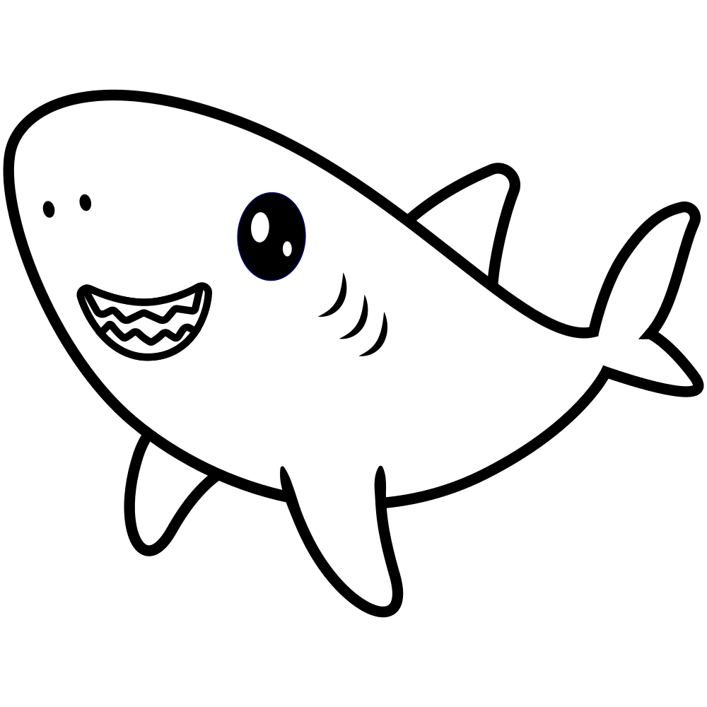 Shark Coloring Pages - Printable - Free - Kids Drawing Hub