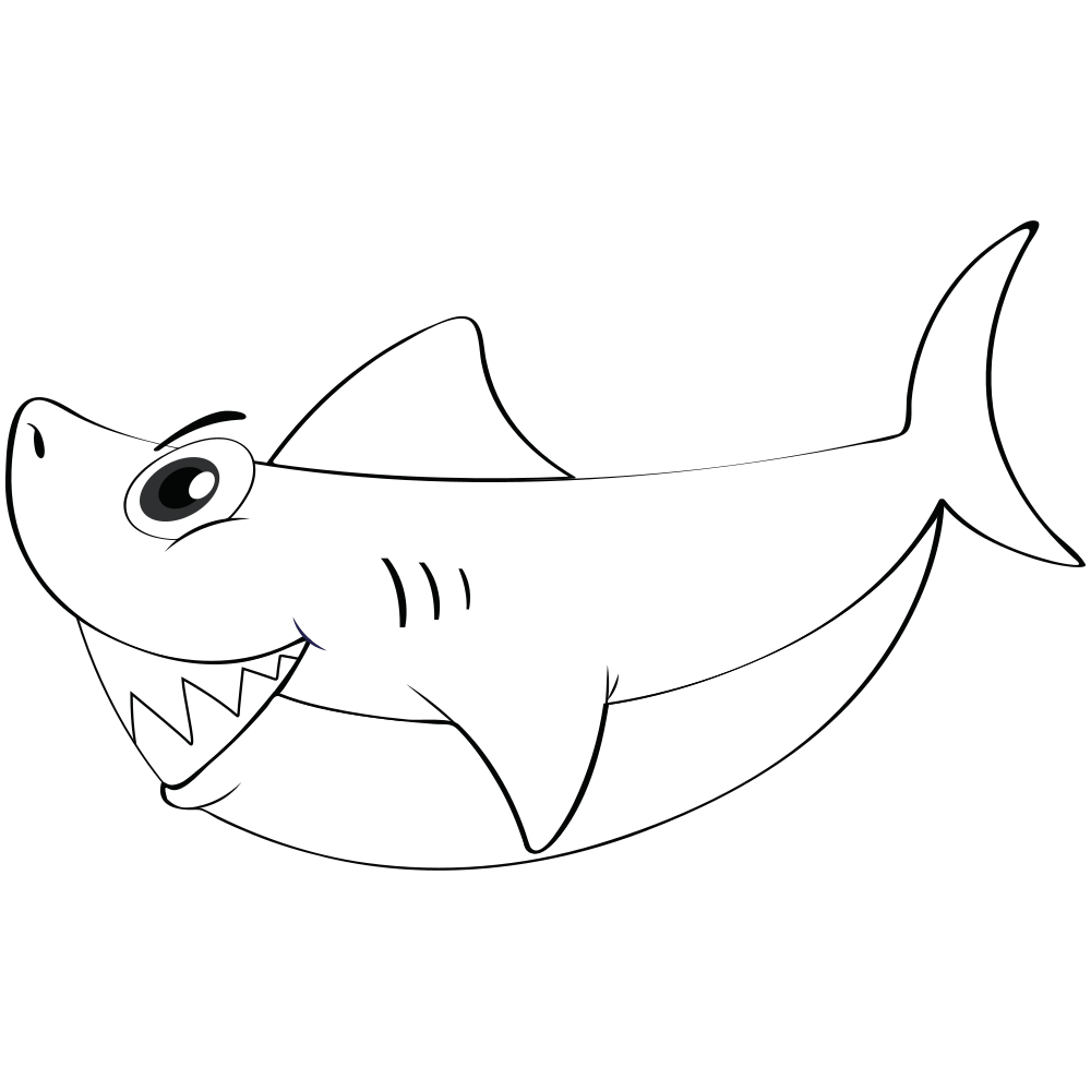 Shark Coloring Pages - Printable - Free - Kids Drawing Hub