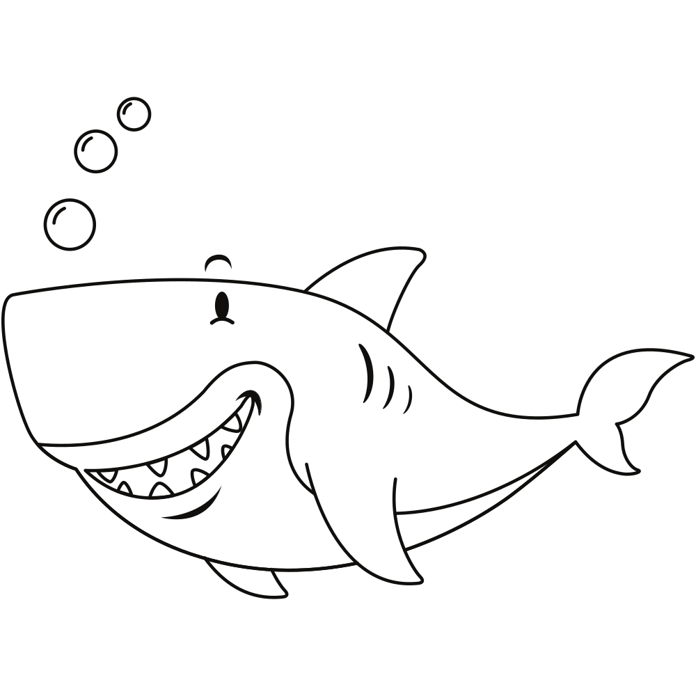 Shark Coloring Pages - Printable - Free - Kids Drawing Hub