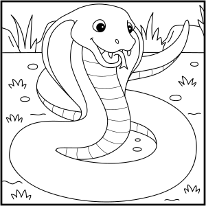 Cobra para Colorir  Desenho de cobra, Mandalas para colorir, Páginas para  colorir dinossauro