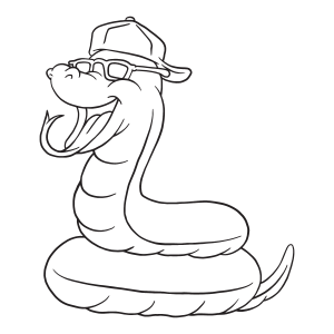 serpiente con estilo