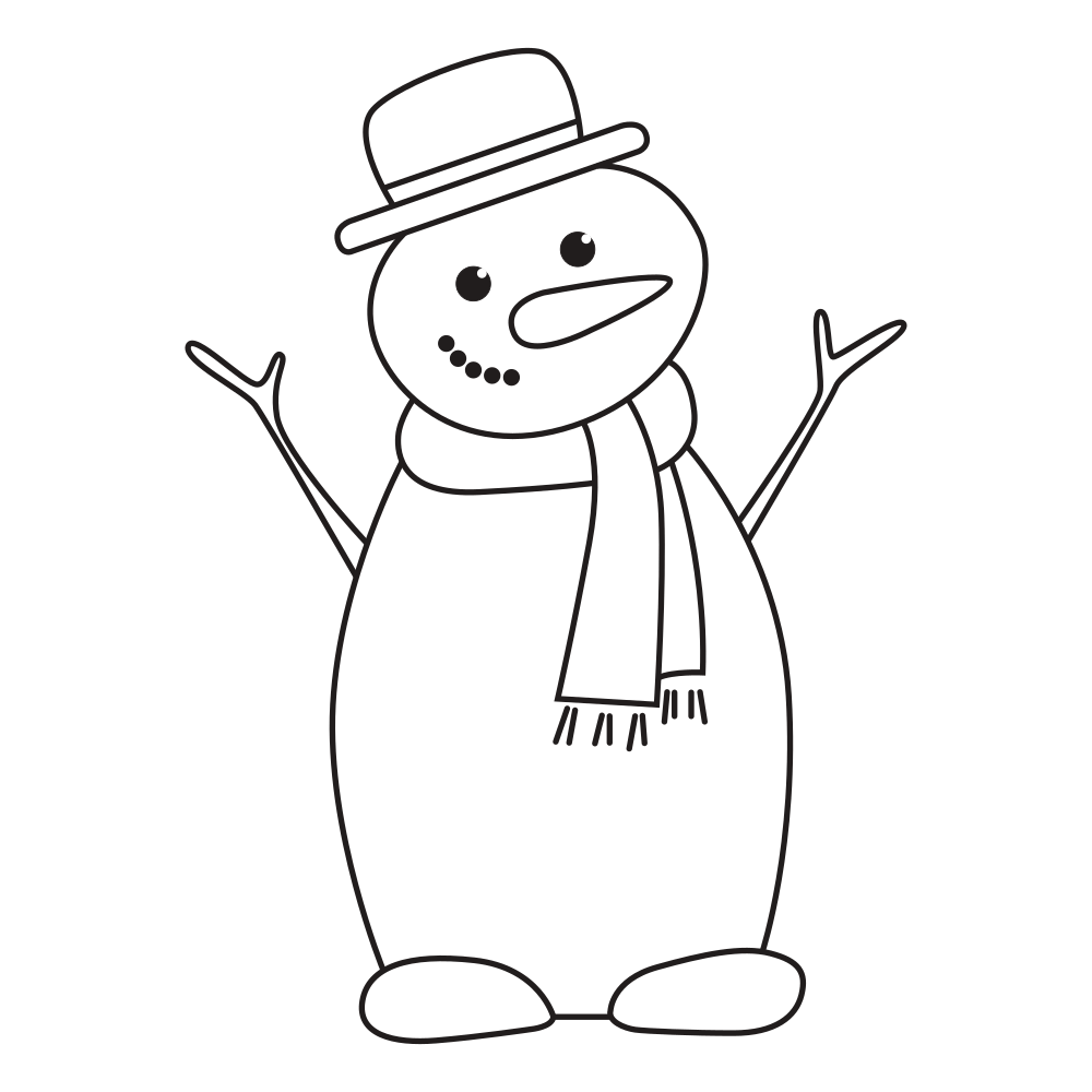 Snowman Coloring Pages - Printable 30+ Images