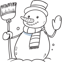 Snowman coloring pages