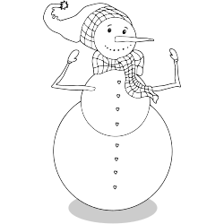 Bonhomme de neige fort