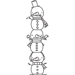 Triple snowman