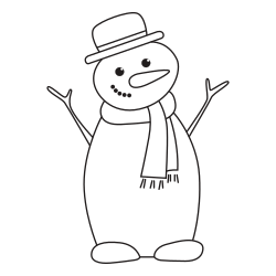 Snowman coloring pages pdf