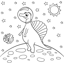 Space coloring printable