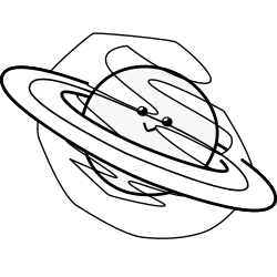 Süße Saturn-Färbung