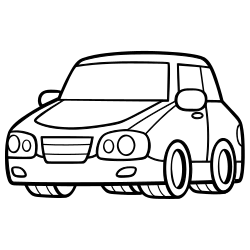 Vehicle coloring page