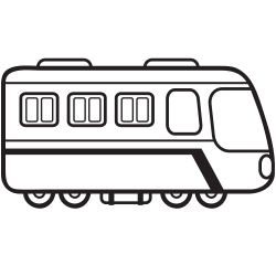 Locomotive vehicle coloring page