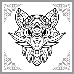 Mandala de loup