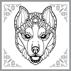 Manadala coloring page