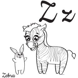 Zebra Disegni da colorare