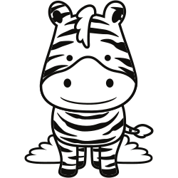 Zebra Disegni da colorare