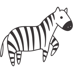 Zebra Disegni da colorare