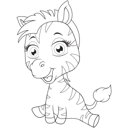 Zebra Coloring Pages