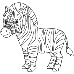 Zebra Coloring Pages