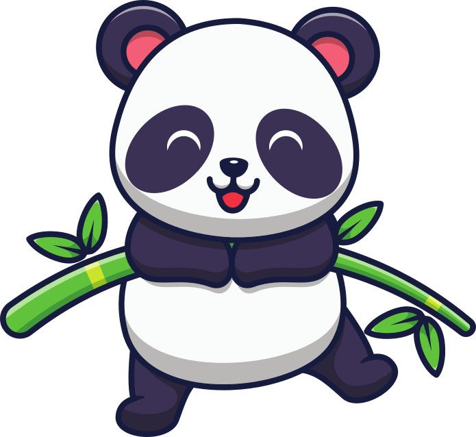 Lindo panda para colorear