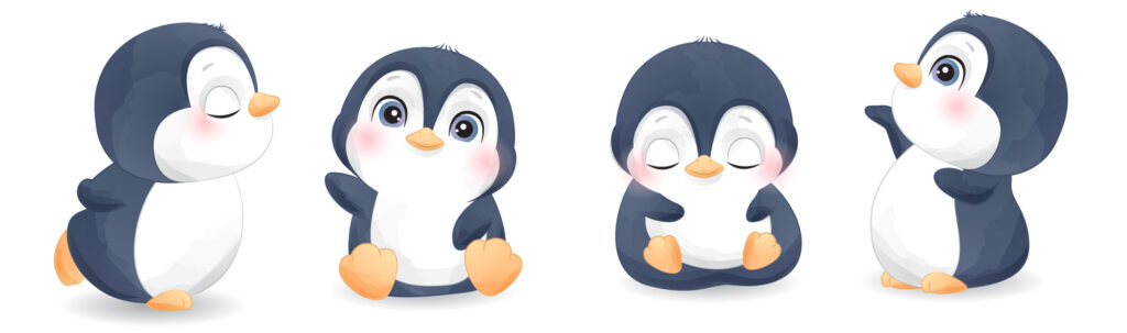 cute penguins